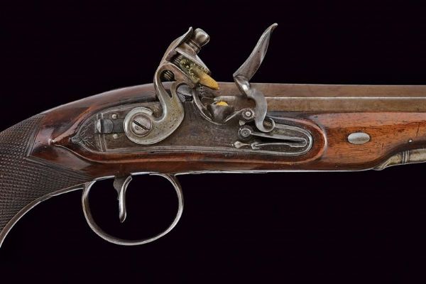 Pistola a pietra focaia di Simpson  - Asta Rare Armi Antiche e Militaria da tutto il mondo - Associazione Nazionale - Case d'Asta italiane