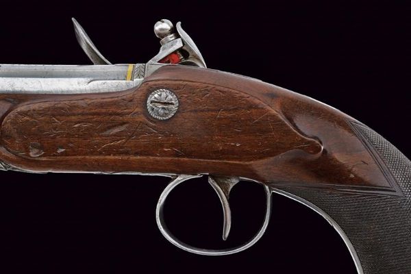 Pistola a pietra focaia da viaggio di J. Egg  - Asta Rare Armi Antiche e Militaria da tutto il mondo - Associazione Nazionale - Case d'Asta italiane