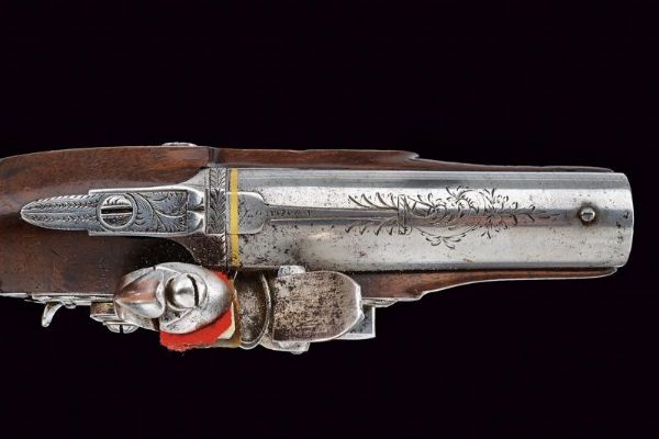 Pistola a pietra focaia da viaggio di J. Egg  - Asta Rare Armi Antiche e Militaria da tutto il mondo - Associazione Nazionale - Case d'Asta italiane