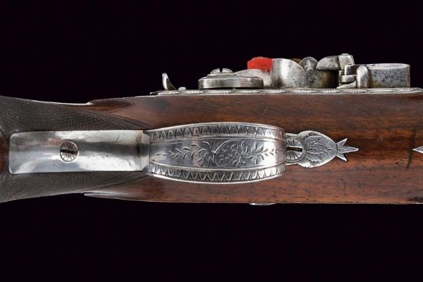 Pistola a pietra focaia da viaggio di J. Egg  - Asta Rare Armi Antiche e Militaria da tutto il mondo - Associazione Nazionale - Case d'Asta italiane