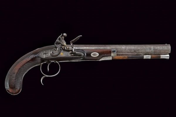 Pistola a pietra focaia di Brander & Potts  - Asta Rare Armi Antiche e Militaria da tutto il mondo - Associazione Nazionale - Case d'Asta italiane