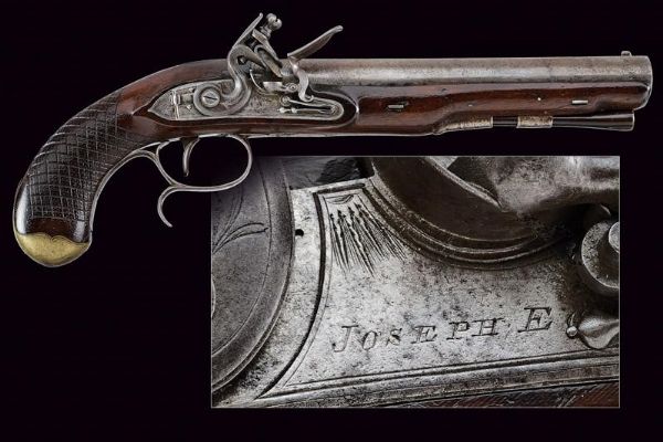 Pistola a pietra focaia di Joseph Egg  - Asta Rare Armi Antiche e Militaria da tutto il mondo - Associazione Nazionale - Case d'Asta italiane