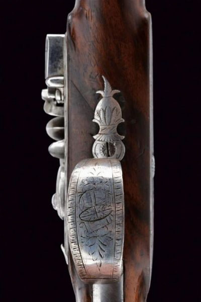 Pistola a pietra focaia di Rooke  - Asta Rare Armi Antiche e Militaria da tutto il mondo - Associazione Nazionale - Case d'Asta italiane