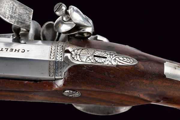 Pistola a pietra focaia di Rooke  - Asta Rare Armi Antiche e Militaria da tutto il mondo - Associazione Nazionale - Case d'Asta italiane