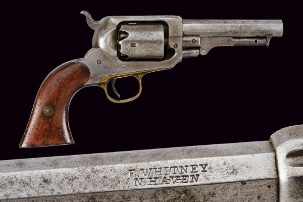 Whitney Pocket Model Percussion revolver  - Asta Rare Armi Antiche e Militaria da tutto il mondo - Associazione Nazionale - Case d'Asta italiane