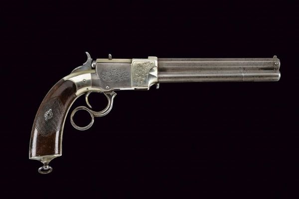 Rara pistola a leva Venditti  - Asta Rare Armi Antiche e Militaria da tutto il mondo - Associazione Nazionale - Case d'Asta italiane