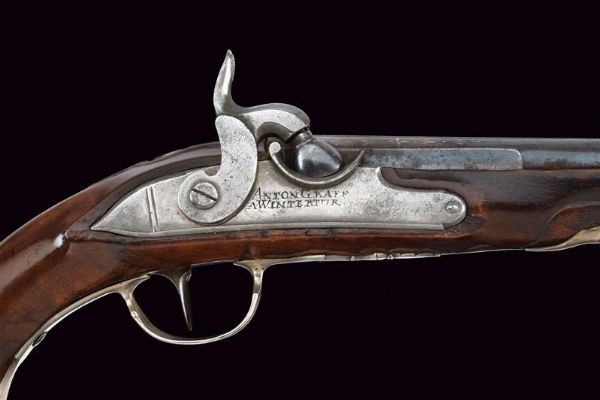 Paio di pistole ridotte a luminello di Anton Graf  - Asta Rare Armi Antiche e Militaria da tutto il mondo - Associazione Nazionale - Case d'Asta italiane