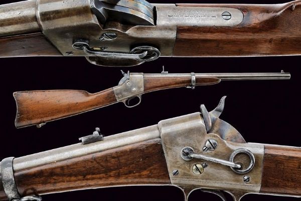 Remington Single Shot Breech-Loading Carbine  - Asta Rare Armi Antiche e Militaria da tutto il mondo - Associazione Nazionale - Case d'Asta italiane