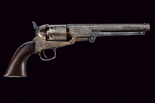 Revolver sul tipo Colt di C. Clement  - Asta Rare Armi Antiche e Militaria da tutto il mondo - Associazione Nazionale - Case d'Asta italiane