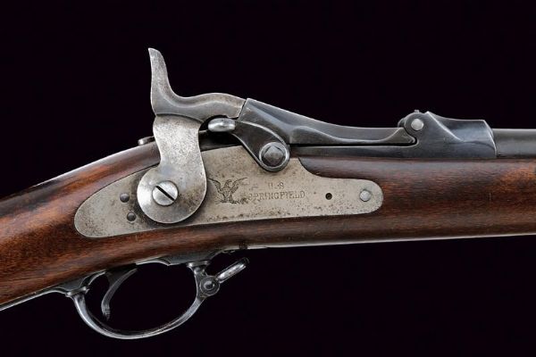 Fucile a retrocarica Springfield Trapdoor mod. 1884  - Asta Rare Armi Antiche e Militaria da tutto il mondo - Associazione Nazionale - Case d'Asta italiane