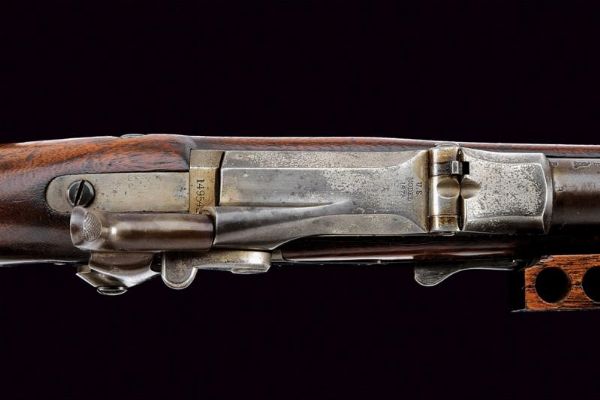 Fucile Springfield Trapdoor Mod. 1873 con caricatore rapido Metcalfe  - Asta Rare Armi Antiche e Militaria da tutto il mondo - Associazione Nazionale - Case d'Asta italiane