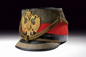 Shako da ufficiale degli Ussari  - Asta Rare Armi Antiche e Militaria da tutto il mondo - Associazione Nazionale - Case d'Asta italiane