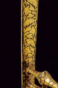 Interessante katar con decorazioni in oro  - Asta Rare Armi Antiche e Militaria da tutto il mondo - Associazione Nazionale - Case d'Asta italiane