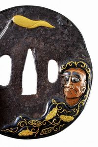 Bellissima tsuba della scuola Hamano  - Asta Rare Armi Antiche e Militaria da tutto il mondo - Associazione Nazionale - Case d'Asta italiane