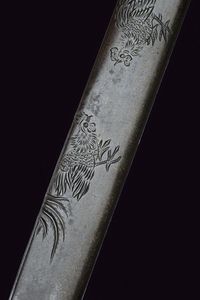 Kozuka con firma Mototomo con kao  - Asta Rare Armi Antiche e Militaria da tutto il mondo - Associazione Nazionale - Case d'Asta italiane