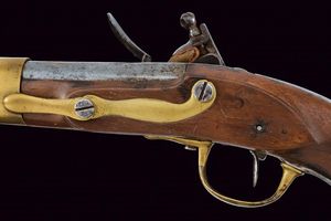 Rara pistola a pietra focaia Mod. AN XIII di Mazzocchi  - Asta Rare Armi Antiche e Militaria da tutto il mondo - Associazione Nazionale - Case d'Asta italiane