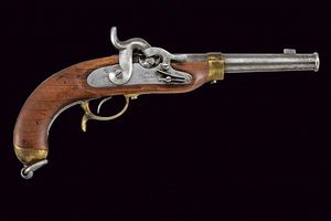 Pistola da cavalleria a luminello  - Asta Rare Armi Antiche e Militaria da tutto il mondo - Associazione Nazionale - Case d'Asta italiane