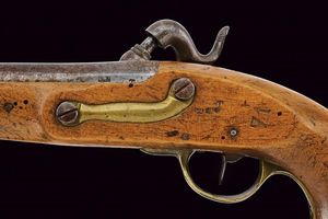 Pistola da gendarmeria ridotta a luminello di Mazzocchi  - Asta Rare Armi Antiche e Militaria da tutto il mondo - Associazione Nazionale - Case d'Asta italiane