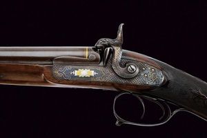 Interessante doppietta a luminello  - Asta Rare Armi Antiche e Militaria da tutto il mondo - Associazione Nazionale - Case d'Asta italiane