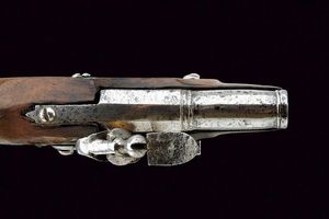 Pistola a pietra focaia da viaggio  - Asta Rare Armi Antiche e Militaria da tutto il mondo - Associazione Nazionale - Case d'Asta italiane