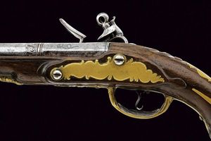 Pistola a pietra focaia da viaggio  - Asta Rare Armi Antiche e Militaria da tutto il mondo - Associazione Nazionale - Case d'Asta italiane