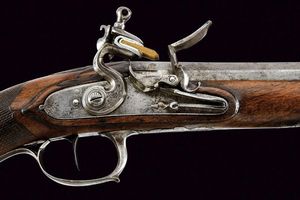 Pistola a pietra focaia da ufficiale  - Asta Rare Armi Antiche e Militaria da tutto il mondo - Associazione Nazionale - Case d'Asta italiane