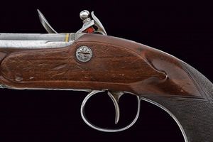 Pistola a pietra focaia da viaggio di J. Egg  - Asta Rare Armi Antiche e Militaria da tutto il mondo - Associazione Nazionale - Case d'Asta italiane