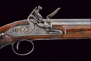 Pistola a pietra focaia di J&W Richards  - Asta Rare Armi Antiche e Militaria da tutto il mondo - Associazione Nazionale - Case d'Asta italiane