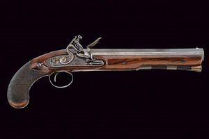 Pistola a pietra focaia di J&W Richards  - Asta Rare Armi Antiche e Militaria da tutto il mondo - Associazione Nazionale - Case d'Asta italiane