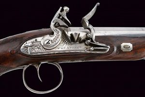 Pistola a pietra focaia di Rooke  - Asta Rare Armi Antiche e Militaria da tutto il mondo - Associazione Nazionale - Case d'Asta italiane