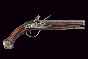 Pistola a pietra focaia di Palarini  - Asta Rare Armi Antiche e Militaria da tutto il mondo - Associazione Nazionale - Case d'Asta italiane