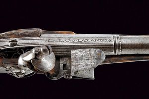 Pistola a pietra focaia di Martinoni  - Asta Rare Armi Antiche e Militaria da tutto il mondo - Associazione Nazionale - Case d'Asta italiane