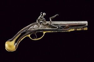 Pistola a pietra focaia da viaggio  - Asta Rare Armi Antiche e Militaria da tutto il mondo - Associazione Nazionale - Case d'Asta italiane