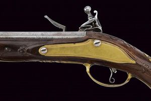 Pistola a pietra focaia  - Asta Rare Armi Antiche e Militaria da tutto il mondo - Associazione Nazionale - Case d'Asta italiane