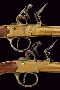 Paio di pistole a pietra focaia da marina  - Asta Rare Armi Antiche e Militaria da tutto il mondo - Associazione Nazionale - Case d'Asta italiane