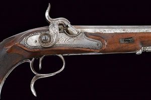 Pistola a luminello da tiro di Ulrich  - Asta Rare Armi Antiche e Militaria da tutto il mondo - Associazione Nazionale - Case d'Asta italiane