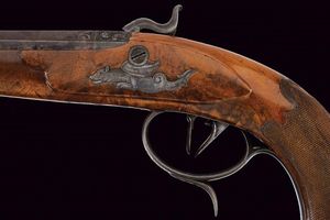 Pistola da tiro a luminello di J. Stöhr a Carlsbad  - Asta Rare Armi Antiche e Militaria da tutto il mondo - Associazione Nazionale - Case d'Asta italiane