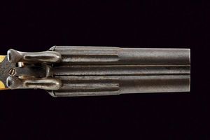 Elegante pistola a spillo a due canne  - Asta Rare Armi Antiche e Militaria da tutto il mondo - Associazione Nazionale - Case d'Asta italiane