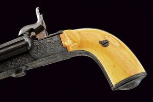 Elegante pistola a spillo a due canne  - Asta Rare Armi Antiche e Militaria da tutto il mondo - Associazione Nazionale - Case d'Asta italiane