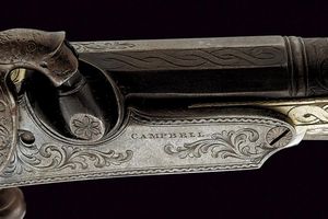 Raro paio di pistole a luminello di Campbell  - Asta Rare Armi Antiche e Militaria da tutto il mondo - Associazione Nazionale - Case d'Asta italiane