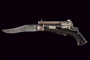 Revolver a spillo con coltello pieghevole  - Asta Rare Armi Antiche e Militaria da tutto il mondo - Associazione Nazionale - Case d'Asta italiane