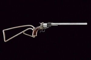 Rarissimo revolver Lefaucheux a spillo con calcio rimovibile  - Asta Rare Armi Antiche e Militaria da tutto il mondo - Associazione Nazionale - Case d'Asta italiane