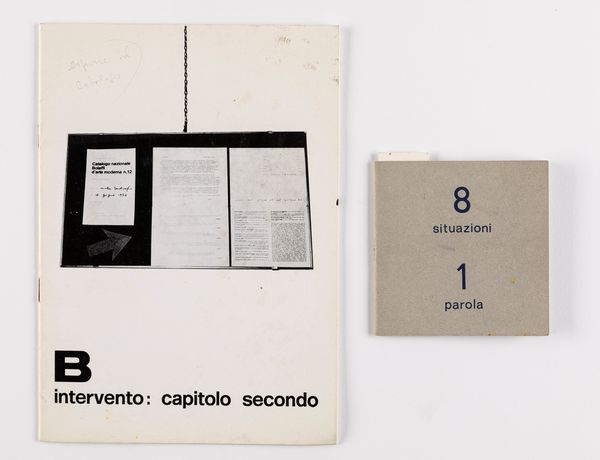 Mirella Bentivoglio (rif.) : lotto composto da 01 libro d'Artista (a.) e 01 catalogo (b.)  - Asta Testimonianze Contemporanee: Documenti, Libri, Fotografie e Opere d'Arte - Associazione Nazionale - Case d'Asta italiane