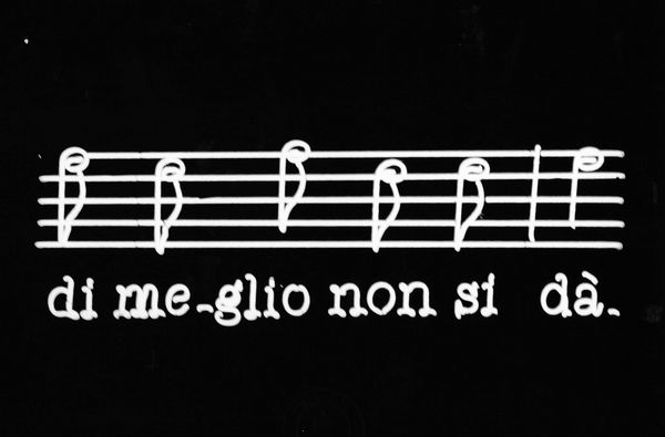 Joseph Kosuth : Frammenti di Rossini (Ospiti e Stranieri) # 14  - Asta Testimonianze Contemporanee: Documenti, Libri, Fotografie e Opere d'Arte - Associazione Nazionale - Case d'Asta italiane