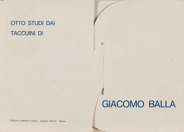 Giacomo Balla (rif.) : Otto studi dai taccuini di Balla  - Asta Testimonianze Contemporanee: Documenti, Libri, Fotografie e Opere d'Arte - Associazione Nazionale - Case d'Asta italiane