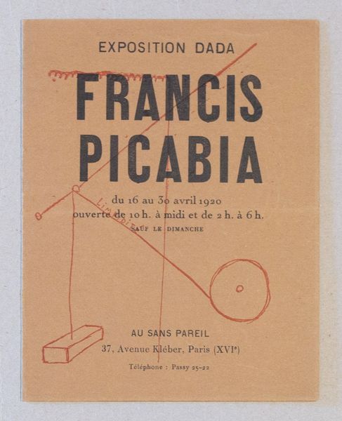 Francis Picabia (rif.) : Exposition Dada. Francis Picabia  - Asta Testimonianze Contemporanee: Documenti, Libri, Fotografie e Opere d'Arte - Associazione Nazionale - Case d'Asta italiane