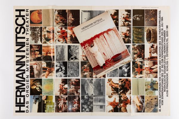 Hermann Nitsch (rif.) : lotto composto da 01 catalogo e 01 poster (a;b)  - Asta Testimonianze Contemporanee: Documenti, Libri, Fotografie e Opere d'Arte - Associazione Nazionale - Case d'Asta italiane