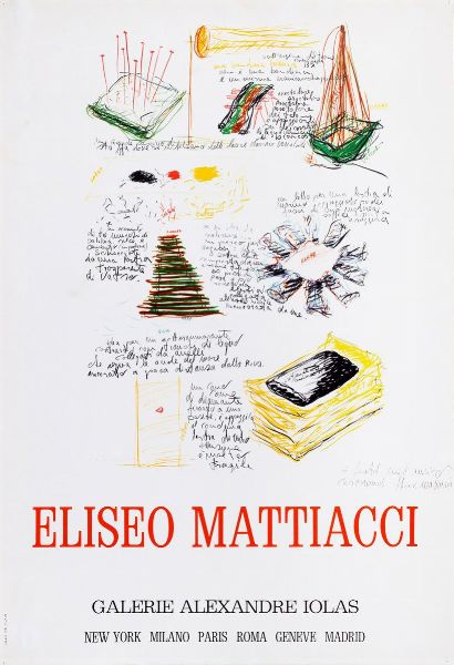 Eliseo Mattiacci : Galerie Iolas  - Asta Testimonianze Contemporanee: Documenti, Libri, Fotografie e Opere d'Arte - Associazione Nazionale - Case d'Asta italiane