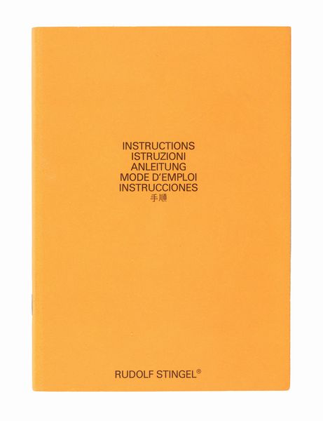 Rudolf Stingel : Instructions. Istruzioni. Anleitung. Mode d'emploi. Instrucciones  - Asta Testimonianze Contemporanee: Documenti, Libri, Fotografie e Opere d'Arte - Associazione Nazionale - Case d'Asta italiane