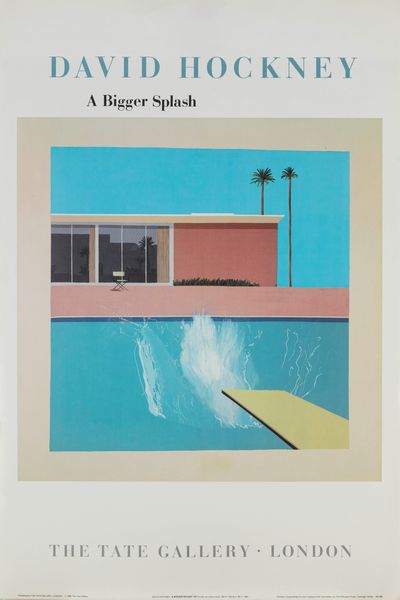 David Hockney (rif.) : A bigger splash  - Asta Testimonianze Contemporanee: Documenti, Libri, Fotografie e Opere d'Arte - Associazione Nazionale - Case d'Asta italiane